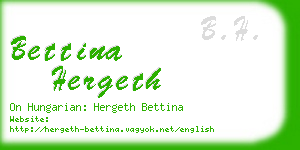 bettina hergeth business card